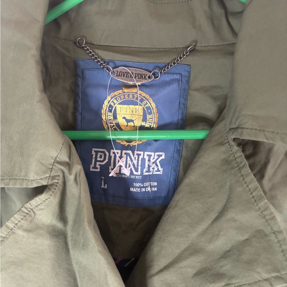 Victoria's Secret Olive Trench Coat - Picture 7 of 7